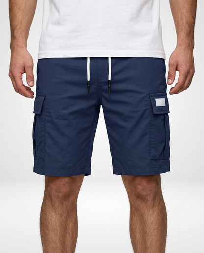 Men’s Elastic Waist Utility Cargo Shorts