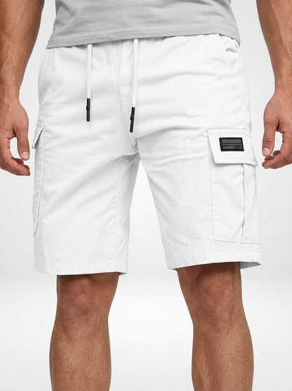 Men’s Elastic Waist Utility Cargo Shorts