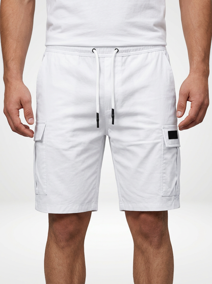 Men’s Elastic Waist Utility Cargo Shorts