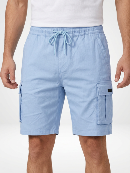 Men’s Loose Fit Drawstring Cargo Shorts