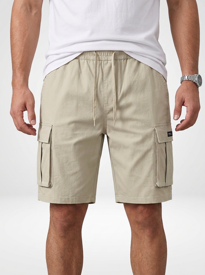 Men’s Loose Fit Drawstring Cargo Shorts