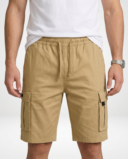 Men’s Loose Fit Drawstring Cargo Shorts