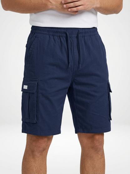 Men’s Loose Fit Drawstring Cargo Shorts