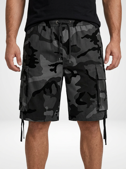 Men’s Oversized Camouflage Cargo Shorts