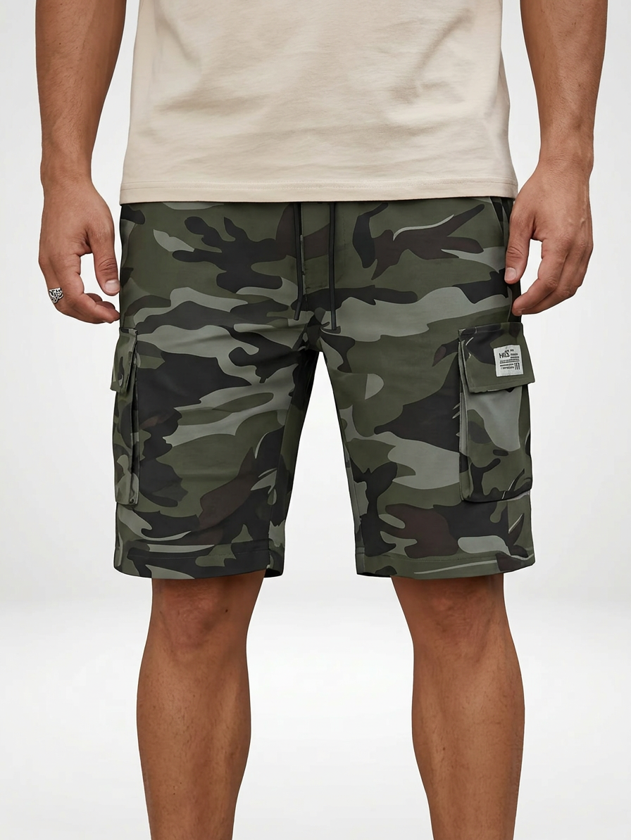 Men’s Quick-Dry Camouflage Cargo Shorts