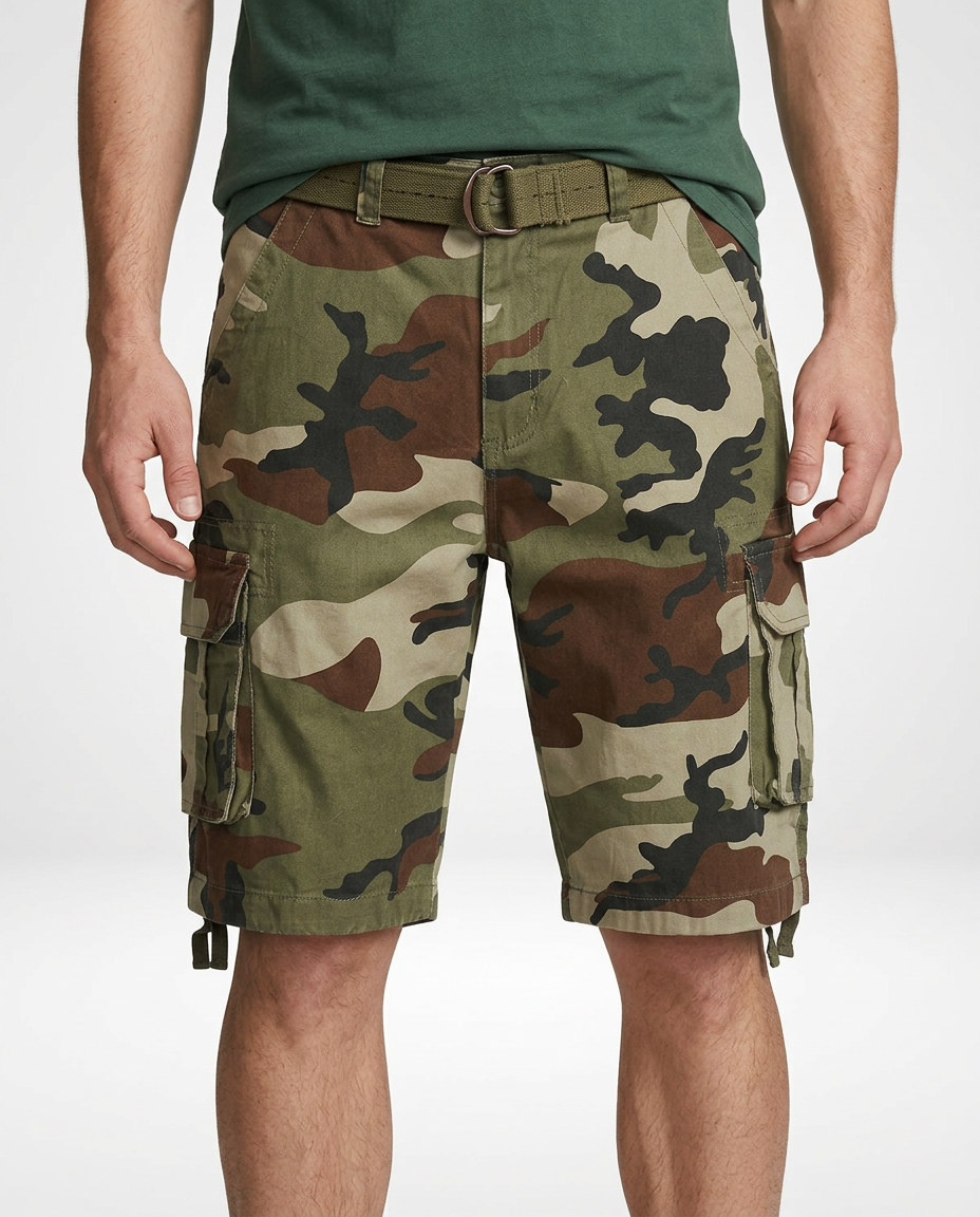 Men’s Six Pocket Cotton Cargo Shorts