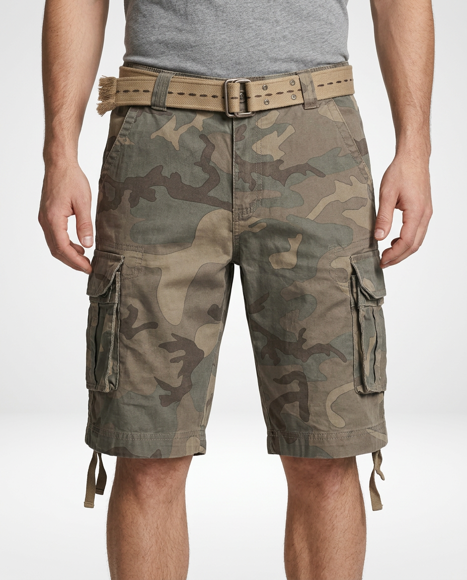 Men’s Six Pocket Cotton Cargo Shorts
