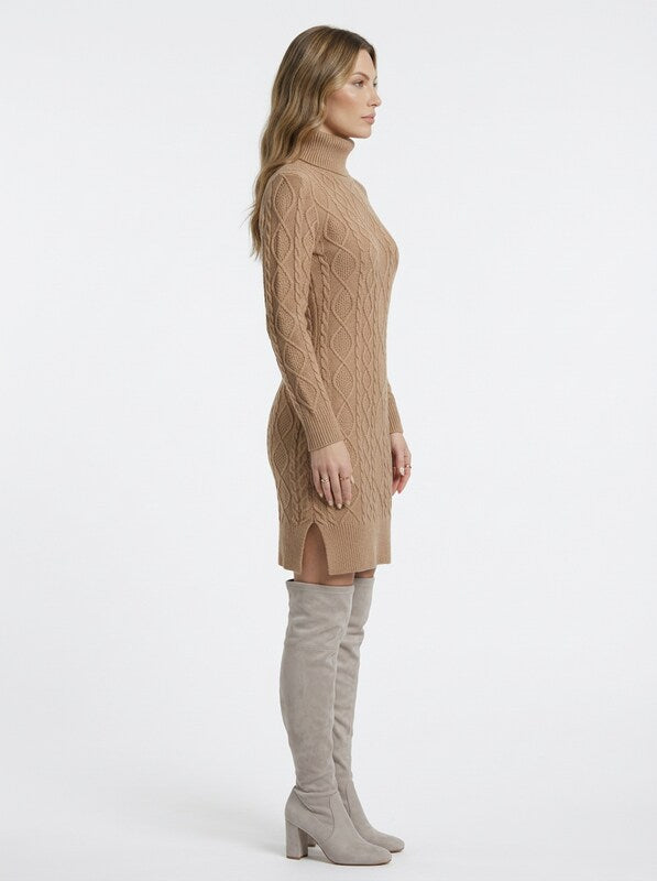Women's A-Line Knit Sweater Mini Dress
