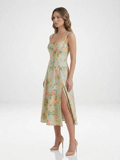 Floral Print Midi Dress
