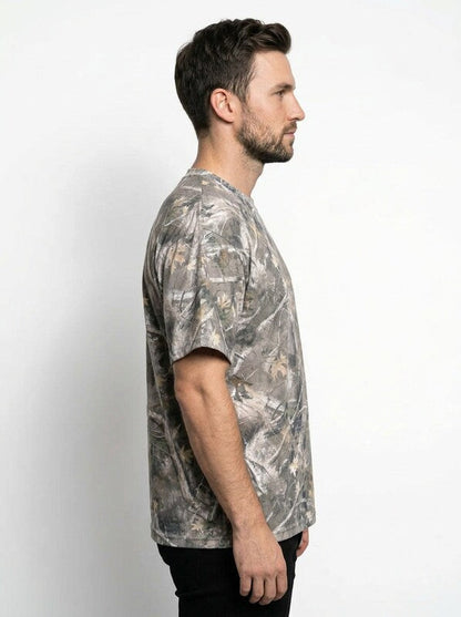 Men’s Camouflage Print Loose Fit Short Sleeve T Shirt