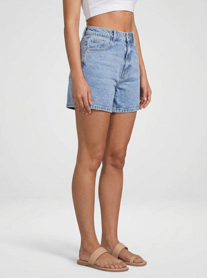 High Waist Denim Jeans Shorts for Women Loose Fit