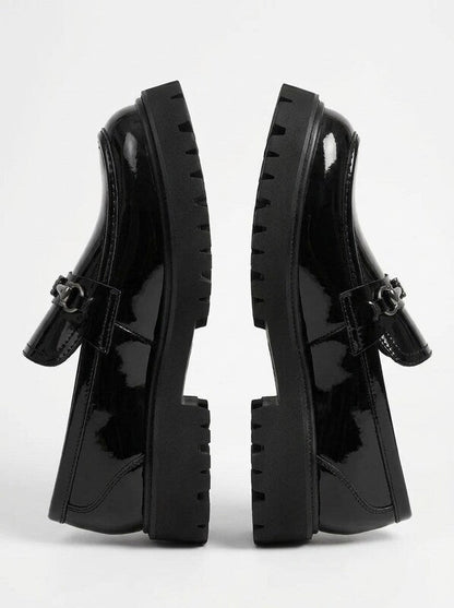 Men’s Platform Buckle Slip On Loafers