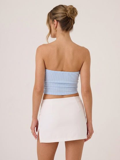 Tailored Low Rise Mini Skirt