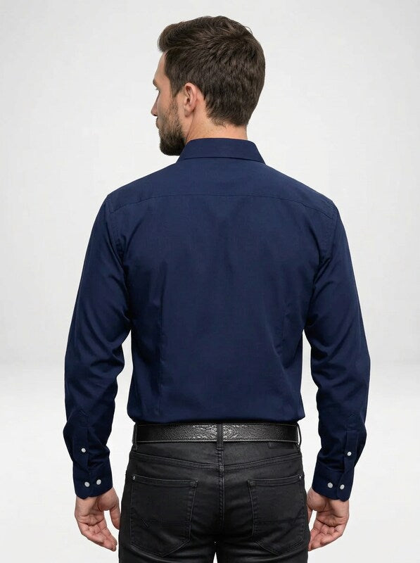 Men’s Embroidered Western Long Sleeve Cowboy Shirt