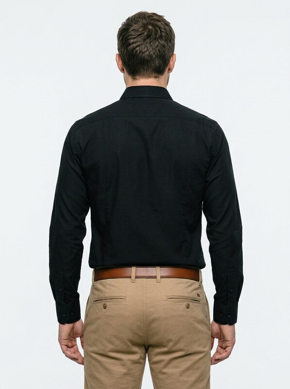 Men’s Retro Western Embroidered Long Sleeve Cowboy Shirt