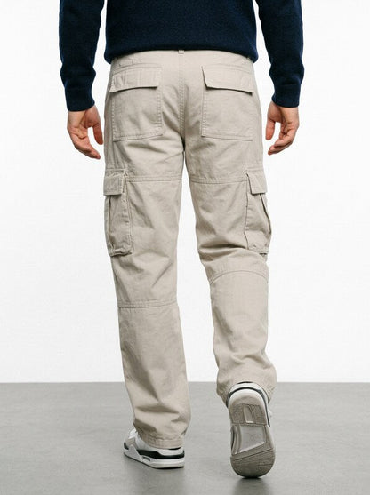 Men’s Relaxed Fit Wide-Leg Cargo Pants