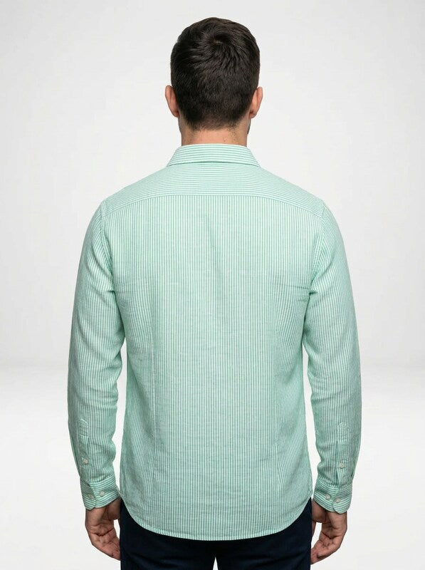 Lightweight Striped Linen Summer Shirt