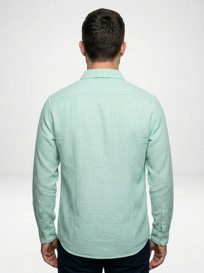Lightweight Striped Linen Summer Shirt