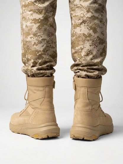 Men’s Tactical Work Boots Side Zipper Lace Up