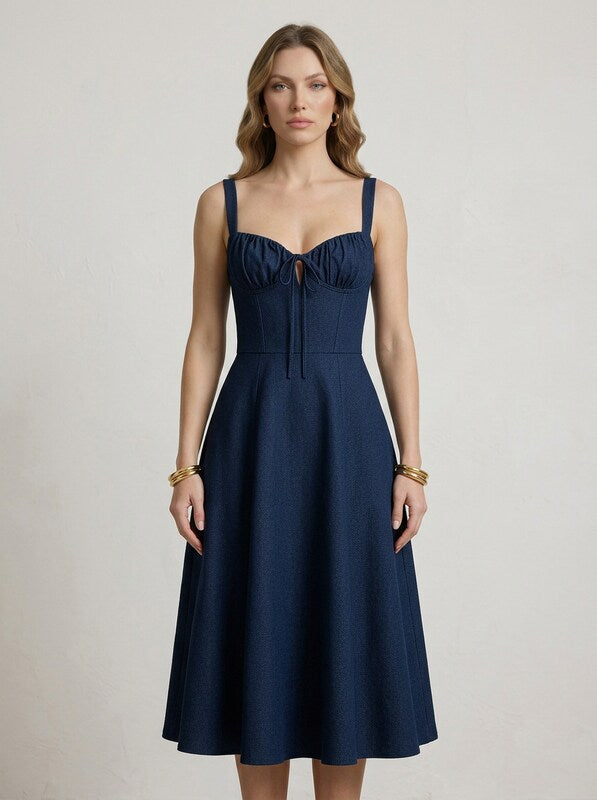 Cocktail Midi Waist Dress