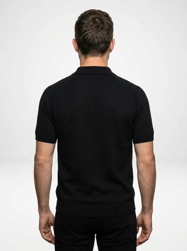Men’s Breathable Knit Polo Shirt