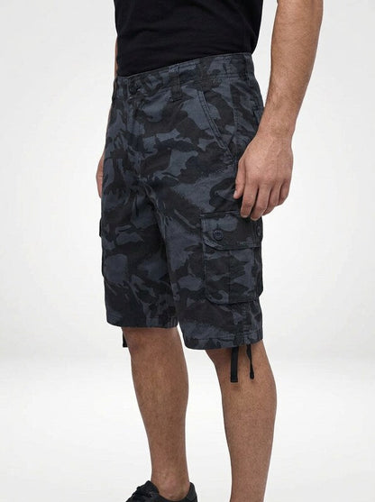 Men’s Loose Straight Leg Camouflage Cargo Shorts