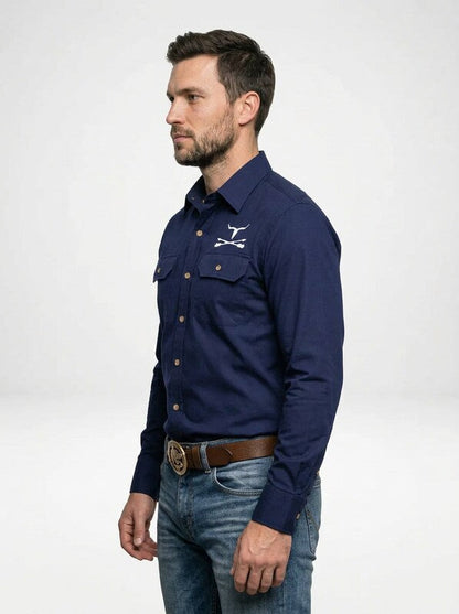 Men’s Classic Western Long Sleeve Cowboy Shirt