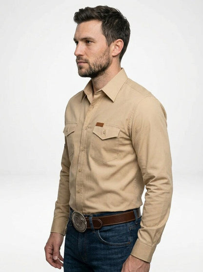 Men’s Western Inspired Long Sleeve Cowboy Shirt