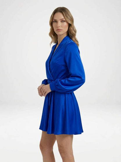 Pauline Satin Mini Cocktail Party Dress