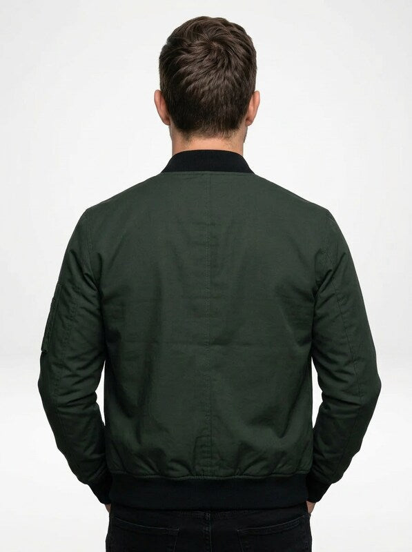 Men’s Tailored Zip Front Bomber Jacket