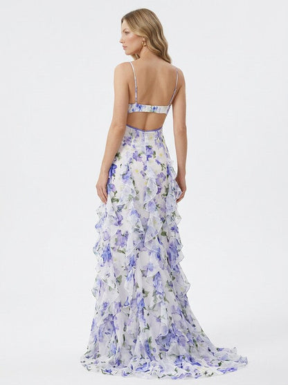 Women's Floral Summer Party Maxi Dress
