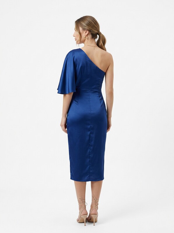 One-Shoulder Elegant Wedding Guest Cocktail Dress