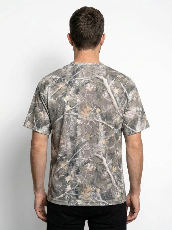 Men’s Camouflage Print Loose Fit Short Sleeve T Shirt