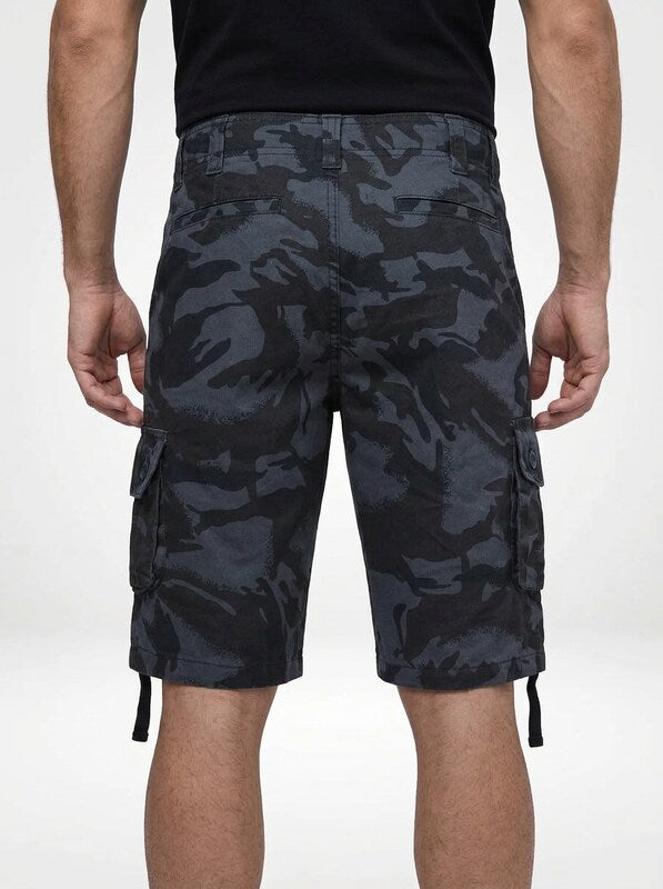 Men’s Loose Straight Leg Camouflage Cargo Shorts