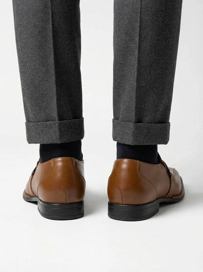 Men’s Square Toe Dress Loafers Slip On