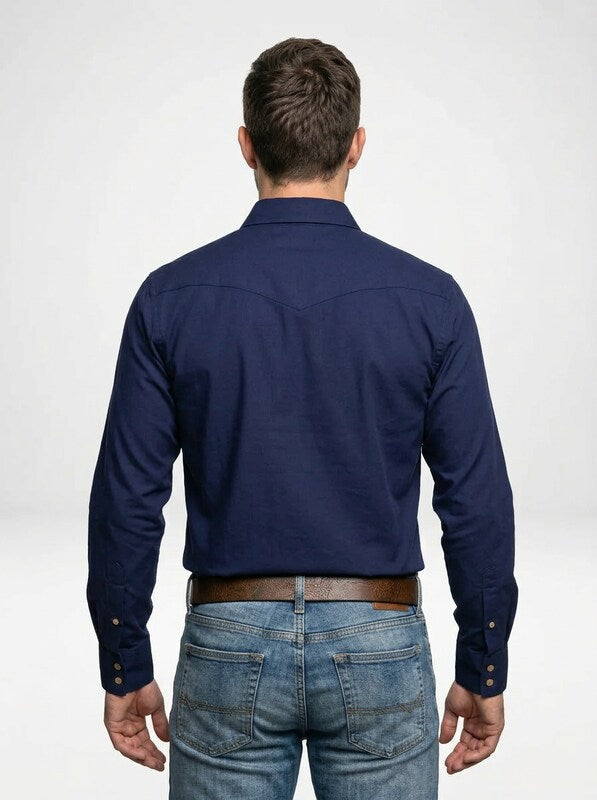 Men’s Classic Western Long Sleeve Cowboy Shirt