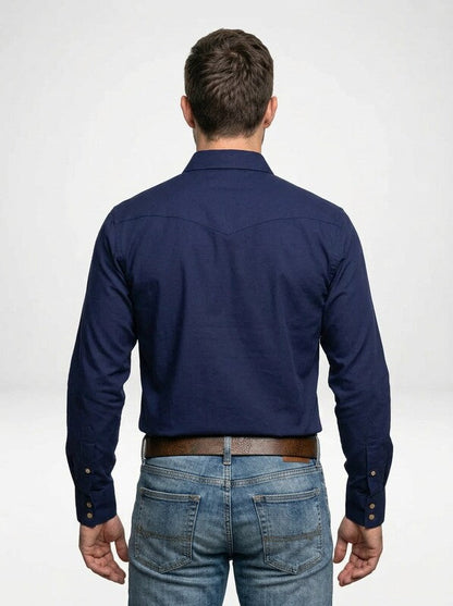 Men’s Classic Western Long Sleeve Cowboy Shirt
