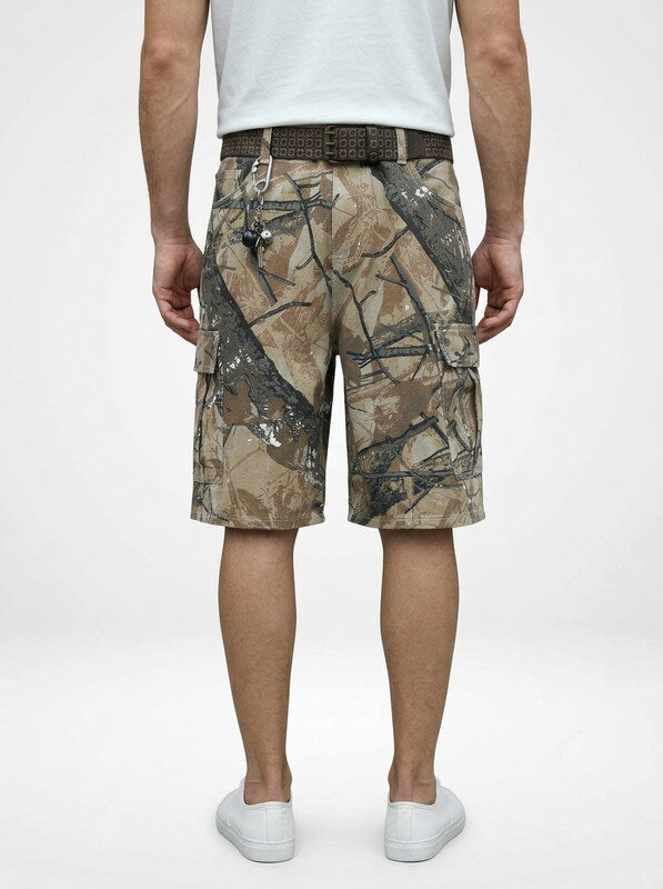 Men’s Camouflage Denim Cargo Shorts