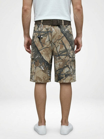 Men’s Camouflage Denim Cargo Shorts