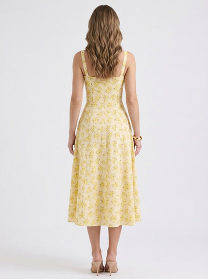 Floral Formal Summer Midi Dress