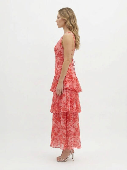 Ruffle Summer Midi Dress