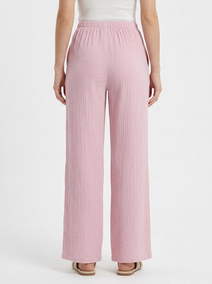 Women's Drawstring Wide Leg Pants