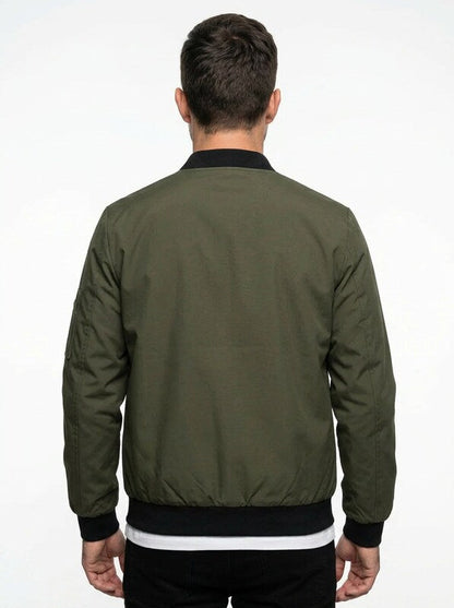 Men’s Lightweight Zip Front Bomber Jacket
