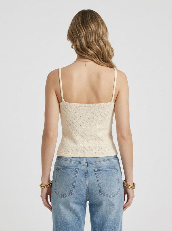 Women's Sequin Knot Spaghetti Strap Camisole Top