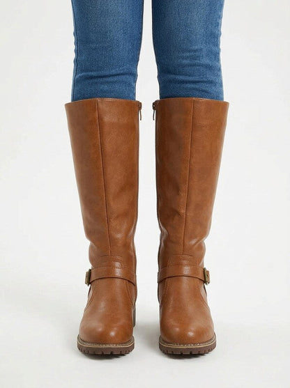 Women’s Comfortable Leather Knee High Boots