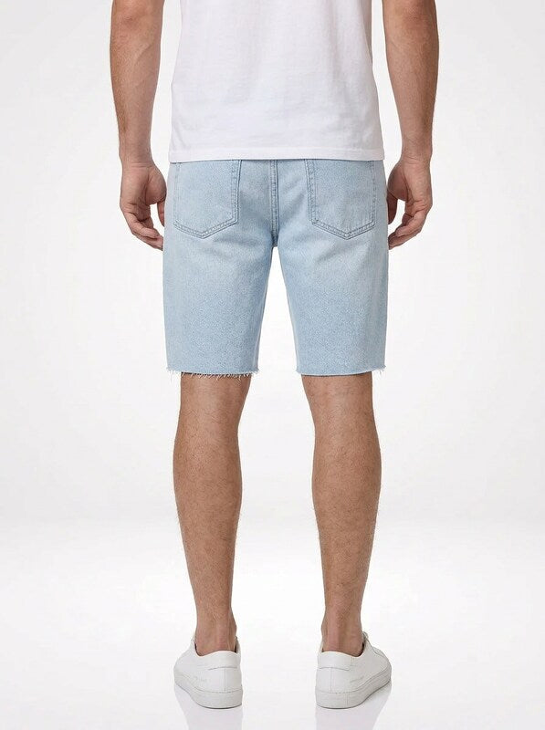 Men’s Distressed Loose Fit Denim Jeans Shorts Casual Streetwear