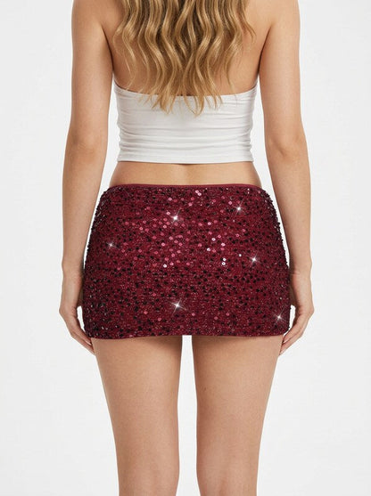 Sequin Bodycon Mini Skirt
