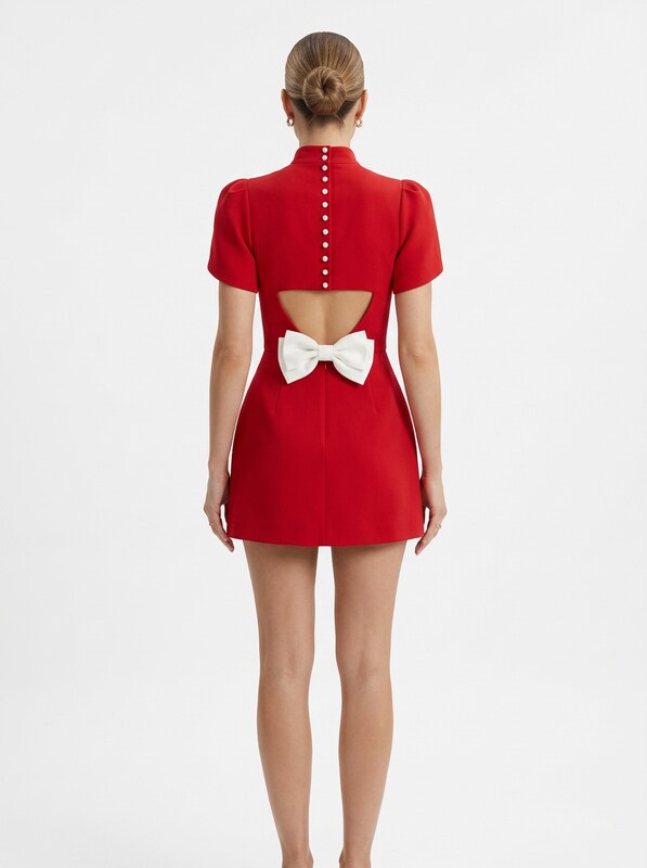 Structured Bodycon Cocktail Mini Dress