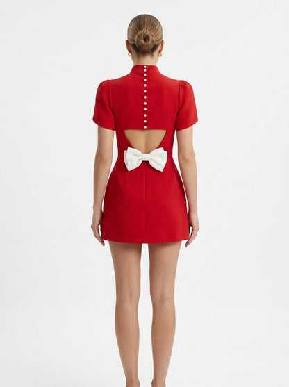 Structured Bodycon Cocktail Mini Dress