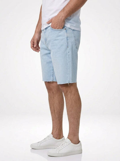 Men’s Distressed Loose Fit Denim Jeans Shorts Casual Streetwear